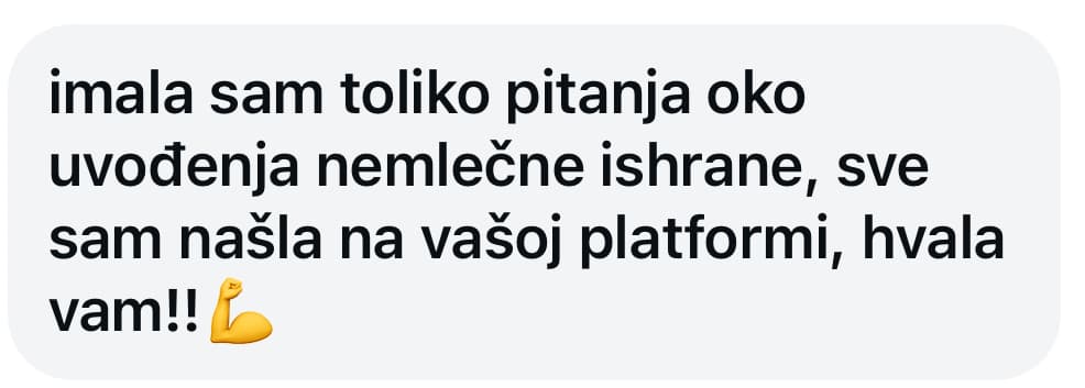 Poruka roditelja o platformi Doktor i dete, 2