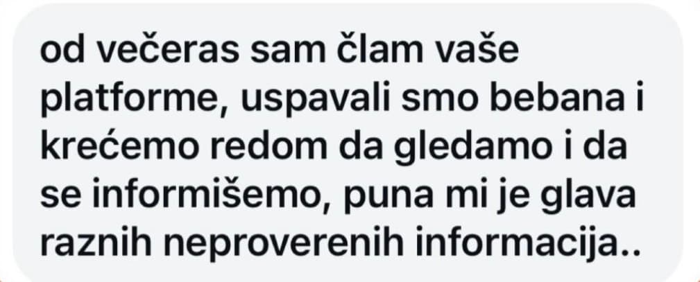 Poruka roditelja o platformi Doktor i dete, 5
